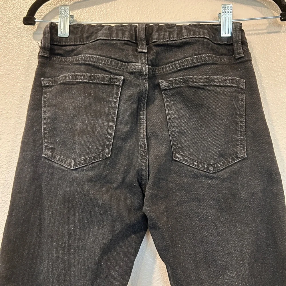 Old Navy Boys Straight Built-In Flex Adjustable Waist Black Jeans Size 12